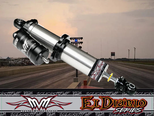El Diablo Series Pneumatic 4-Way Adjustable Rear Monotube Canister Shock