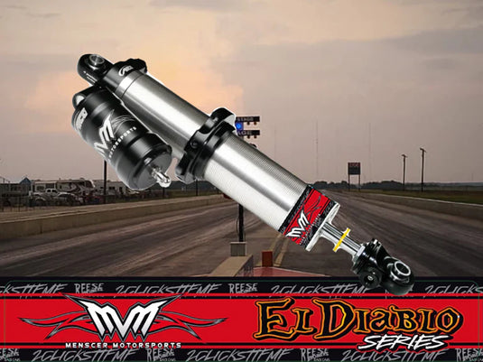 El Diablo Series Pneumatic 4-Way Adjustable Rear Monotube Canister Shock