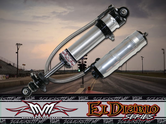 El Diablo Series 2-Way Adjustable Rear Monotube Canister Shock