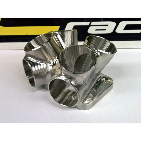 4to1 T3 Twin 42.4x2mm Billet Merge Collector