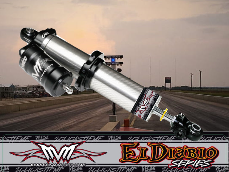 Load image into Gallery viewer, El Diablo Series 4-Way Adjustable Rear Monotube Canister Shock
