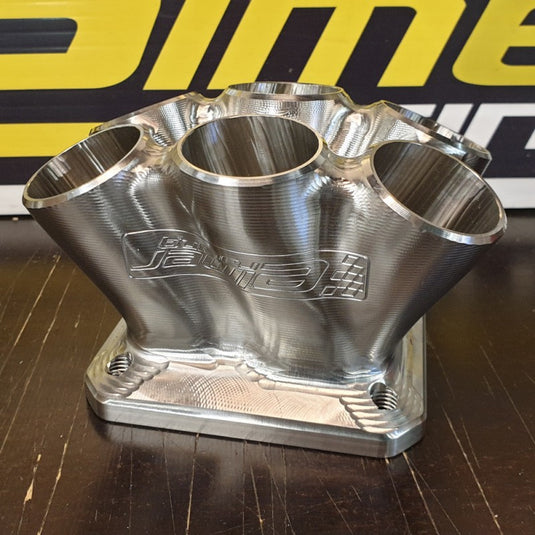 6to1 T4 Twin 1.25" Rotated Billet Merge Collector