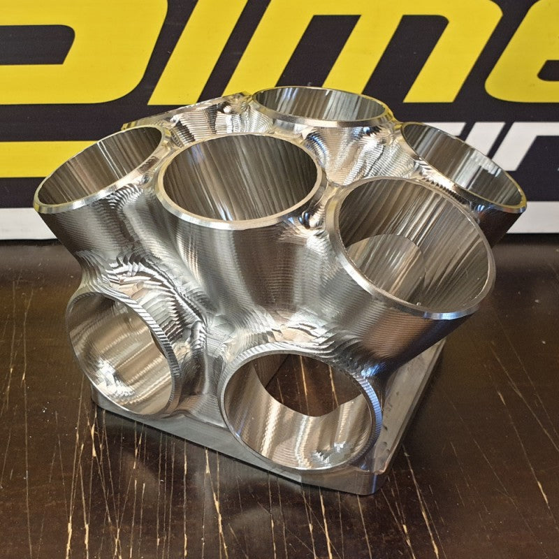 Load image into Gallery viewer, 6to1 T4 Twin 1.5&quot; Rotated w/ Wastegate Billet Merge Collector
