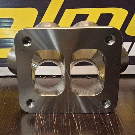 6to1 T4 Twin 1.25"Sch10 Triangle Billet Merge Collector