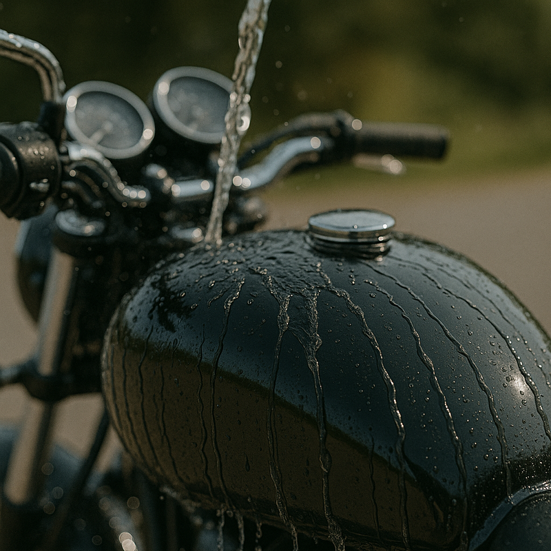 Load image into Gallery viewer, WASH&amp;WHIPS MotoPro Motorcycle Detailing Kit - Bug Remover, Leather Care, Ceramic Spray
