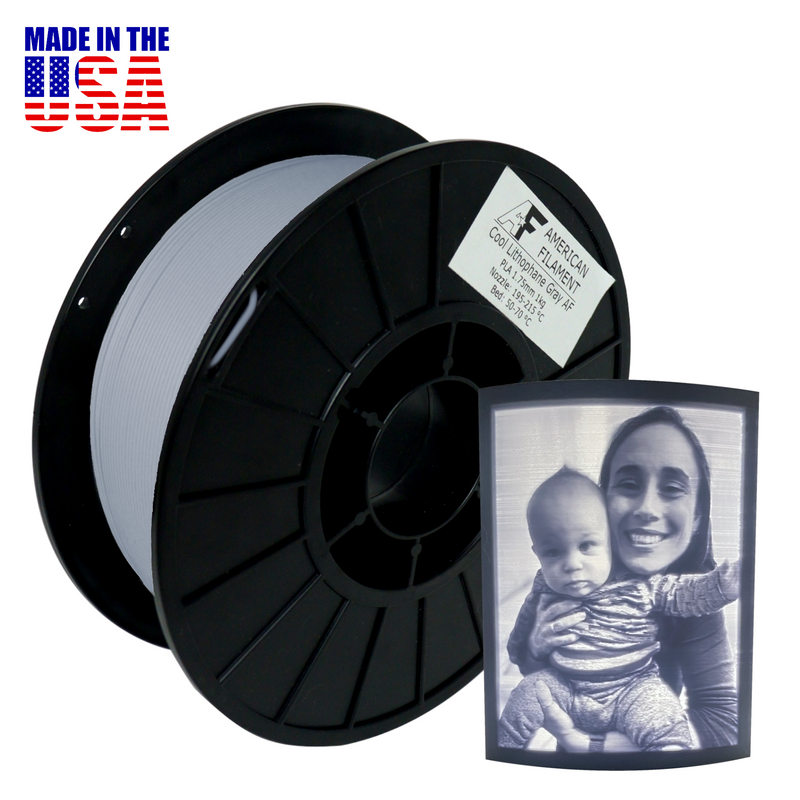 Load image into Gallery viewer, Cool Lithophane Gray AF 1.75mm PLA Filament - created by Lithophane Maker!
