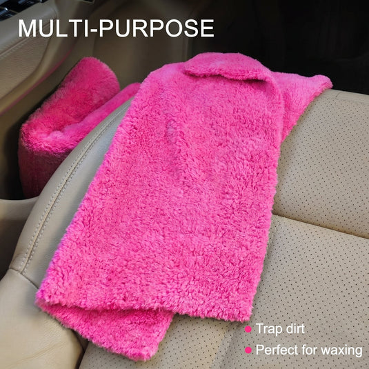 WASH&WHIPS Edgeless Microfiber Coral Fleece with Ultrasonic Edge