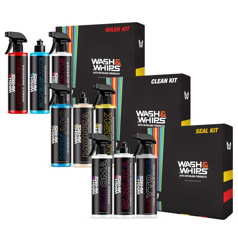 Load image into Gallery viewer, WASH&amp;WHIPS 3-Step Car Care System
