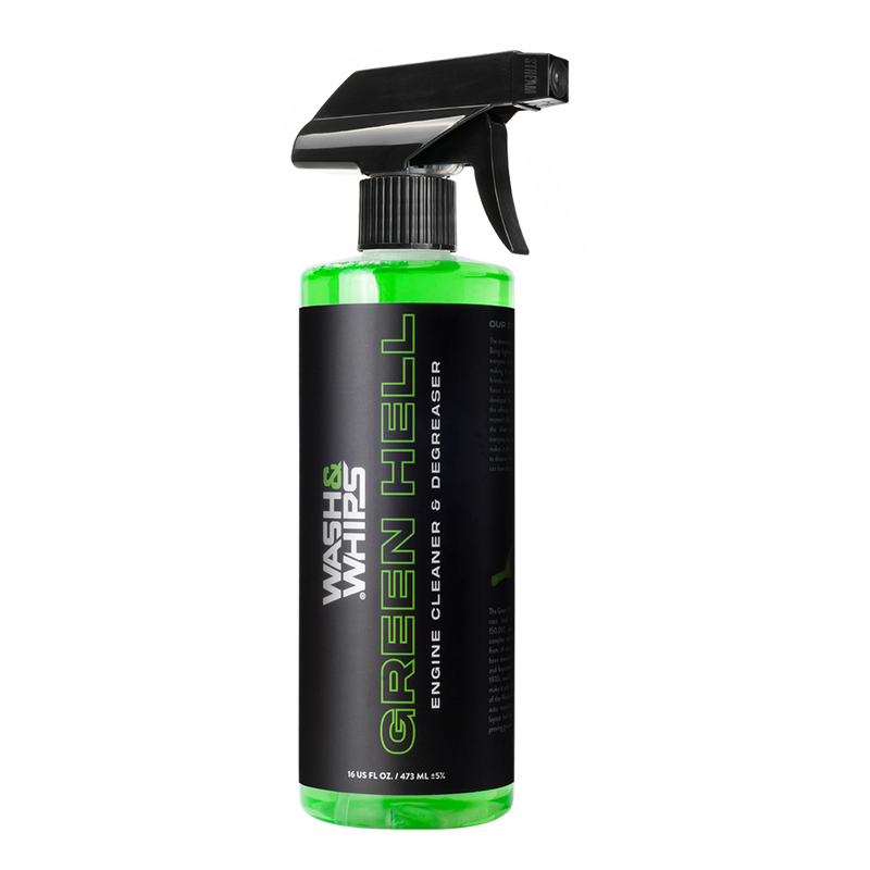 Load image into Gallery viewer, WASH&amp;WHIPS Green Hell Engine Cleaner &amp; Degreaser
