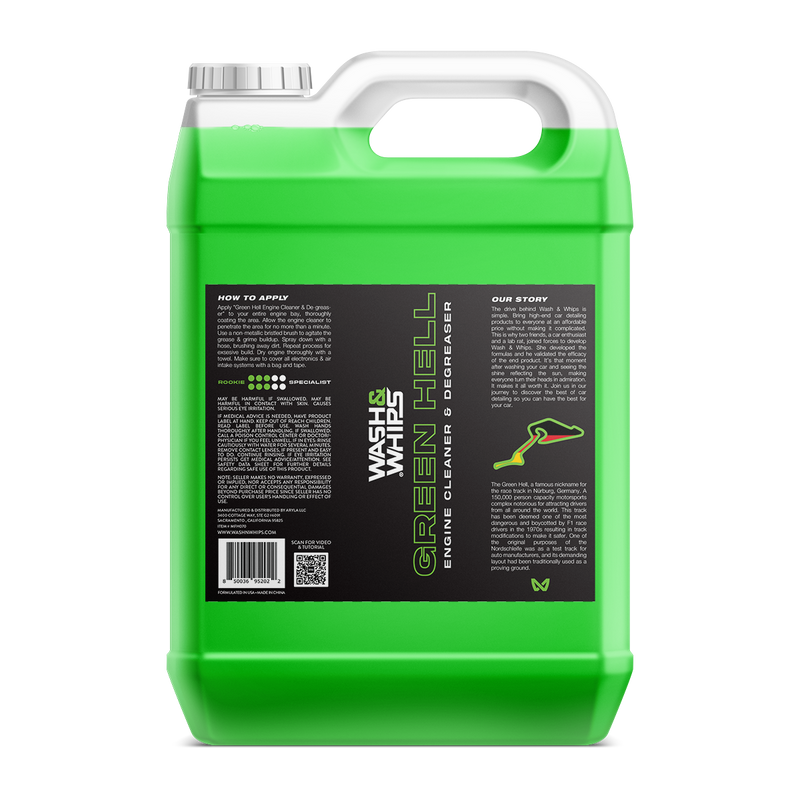 Load image into Gallery viewer, WASH&amp;WHIPS Green Hell Engine Cleaner &amp; Degreaser
