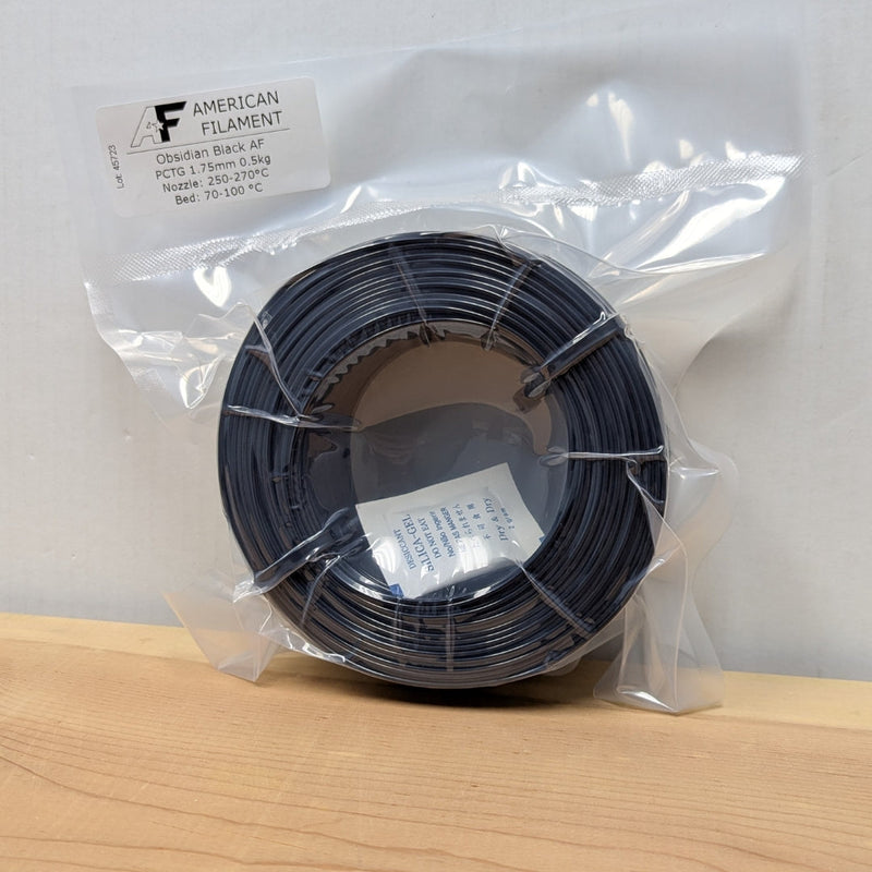 Load image into Gallery viewer, Obsidian Black AF 1.75mm PCTG Filament Made in the USA!
