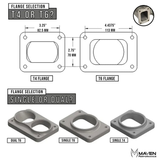 MAVEN T4 Stainless Billet Flange